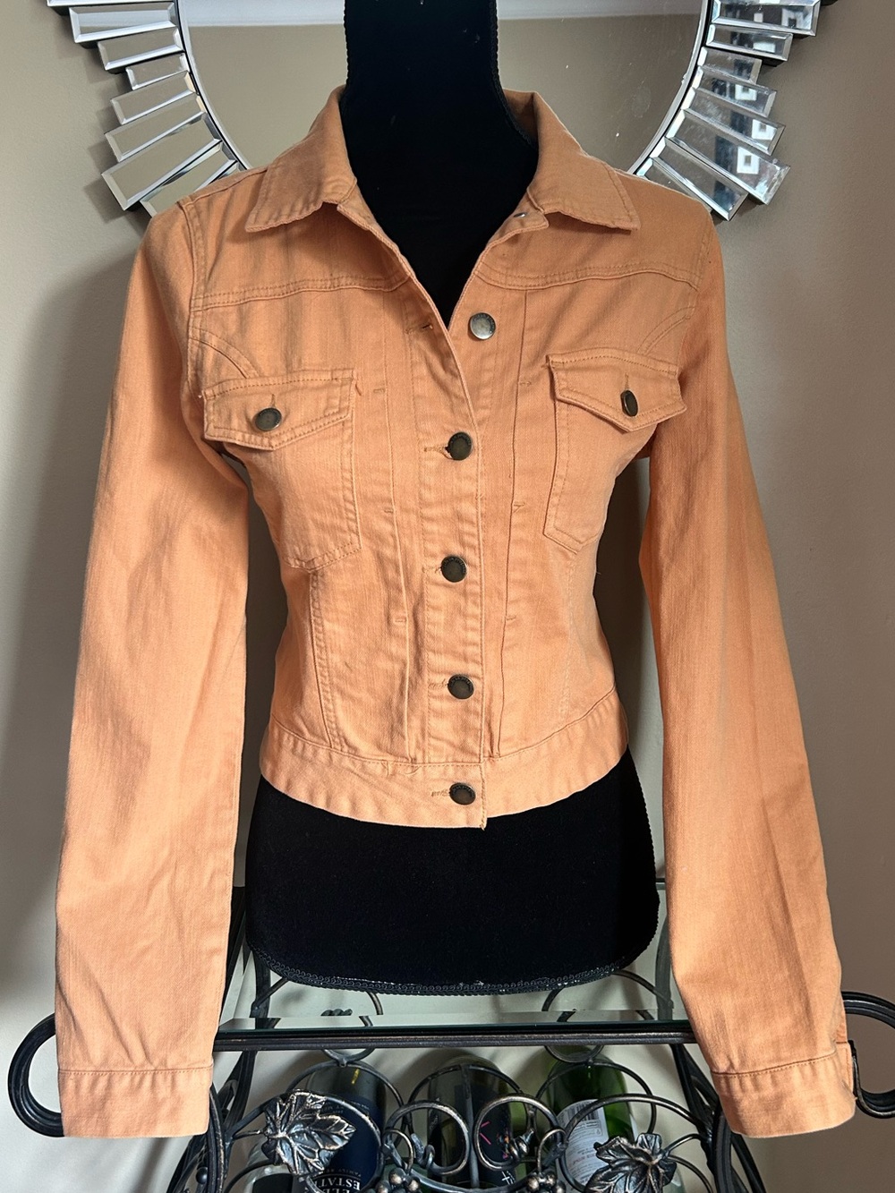 life in progress Cropped Denim Jacket